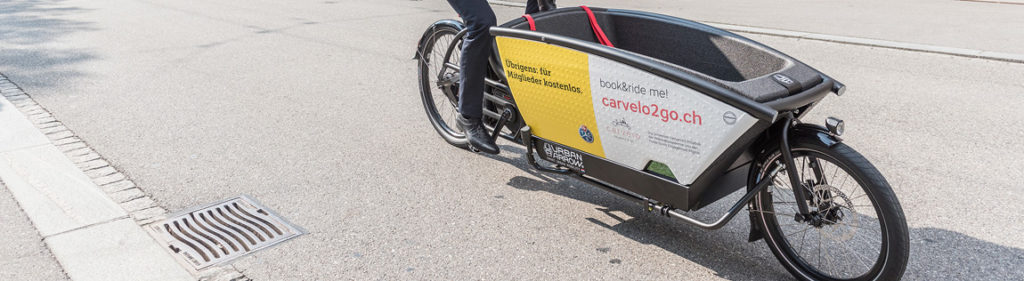 carvelo2go in Bern mit hochwertigen eCargobikes