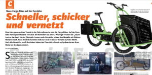 Cargobike-Rubrik in Special-E Ausgabe Nr. 4