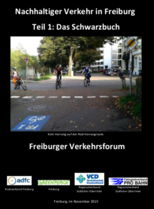 Titelseite Schwarzbuch Nachhaltiger Verkehr in Freiburg