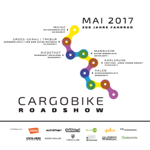 Cargobike Roadshow im Mai 2017 - Stationen und Hersteller