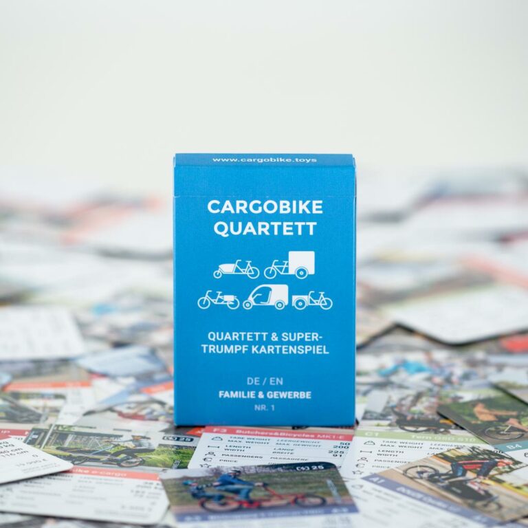 Cargobike Quartett Card Game for Cargo Bike Fans young